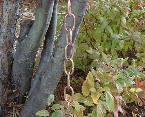 Large Link Rain Chain | Copper Rain Chain