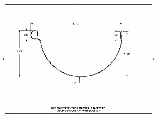 6 Inch Rain Gutter Profile,Half Round Gutters,Rain Gutter Supplies