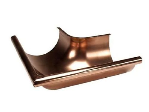 Euro Copper Half Round Seamless Outside Miter