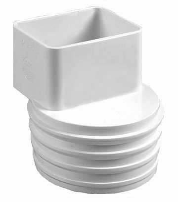 2x3x4 Flex Downspout Adapter