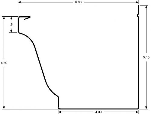 6 K Ironman Gutter Machine Gutter Profile