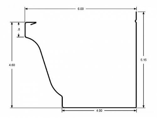 6 Inch Rain Gutter Profile - Rain Gutter,Rain Gutter Supplies