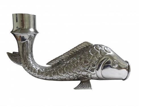 Fish Downspout Extension Elbow - Aluminum