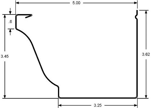 5 K Ironman Gutter Machine Gutter Profile