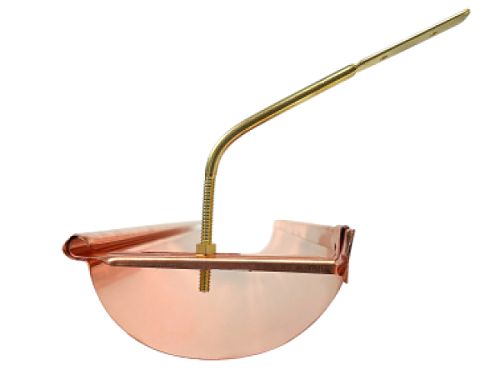 Copper HR Husky Hidden Hanger with Threaded Rod on Gutter