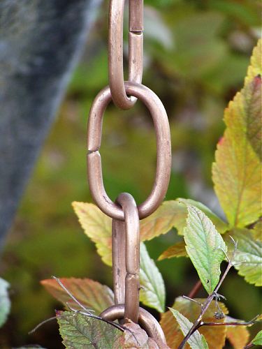 Large Link Rain Chain | Copper Rain Chain