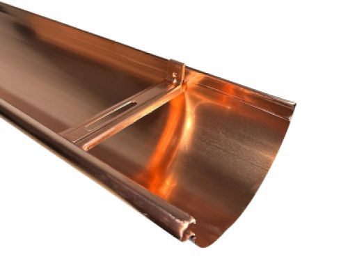 Copper HR Husky Hidden Hanger on Gutter