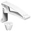 Contemporary Vinyl 2 Piece Hidden Gutter Hanger