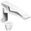 K Style Traditional Vinyl 2 Piece Hidden Gutter Hanger
