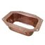 K Style Copper Rectangular Outlet - Wide Flange (Bulk)