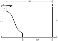 5 K Style Ironman Gutter Machine - Dimensions