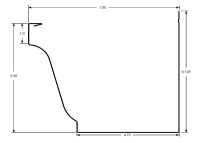 7 K Style Ironman Gutter Machine - Dimensions